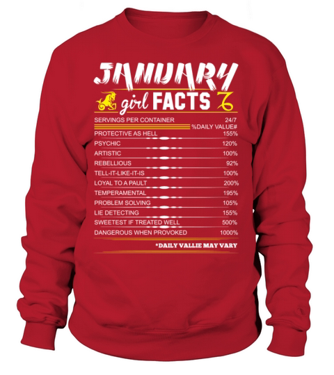 January Girl Facts Capricorn Women's Sweatshirt