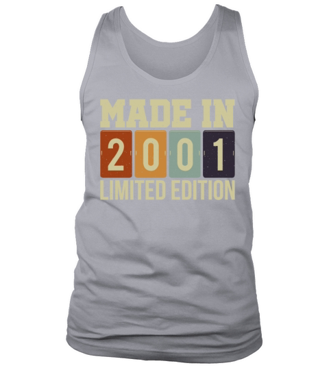 Made In 2001 Limited Edition Birthday T-Shirt Men's Tank Top