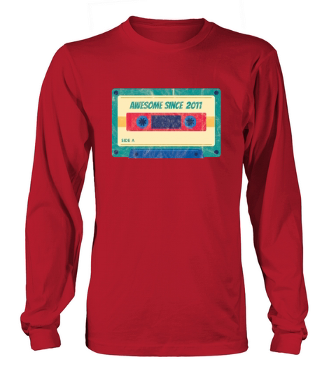 9 th Birthday Celebration Gift Awesome Since 2011 Women's Long Sleeve