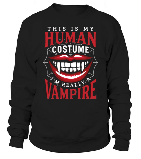 Funny Vampire Halloween Costume Apparel Men's Sweatshirt