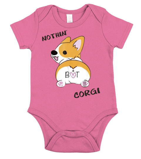 Corgi Butt Shirt Nothing But Corgi Dog Short Sleeve Baby One-Piece