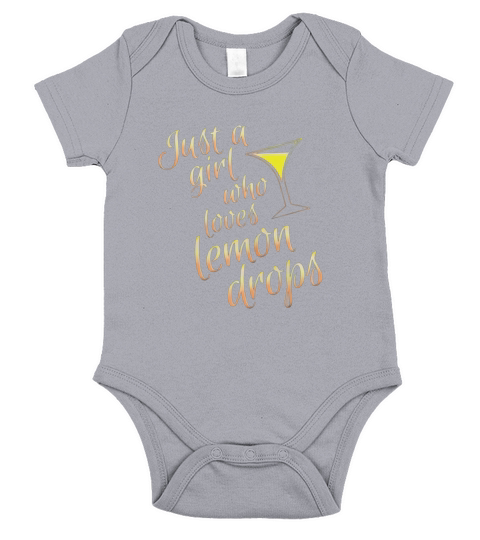 girls who drink lemon drops Short Sleeve Baby One-Piece