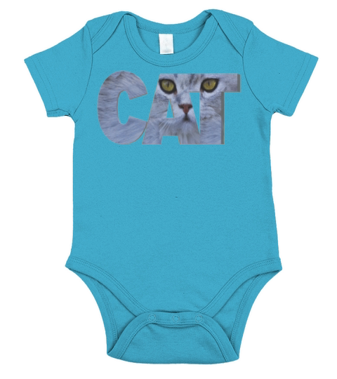 cute cat Short Sleeve Baby One-Piece