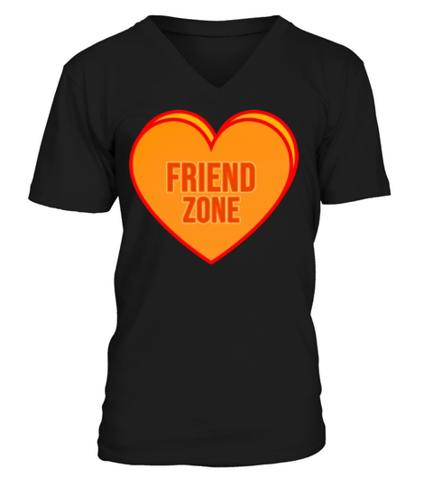 Friend Zone Heart In Single Awareness Men's V-Neck T-shirt