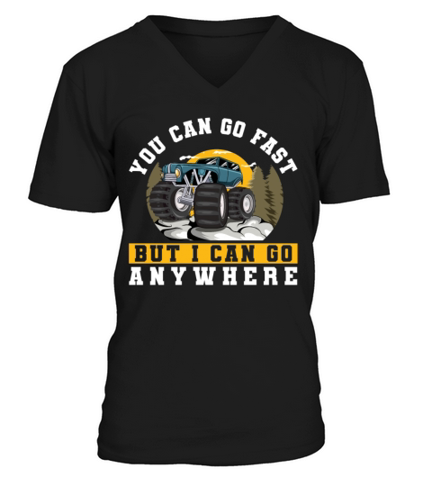 Retro Vintage You Can Go Fast But Men's V-Neck T-shirt