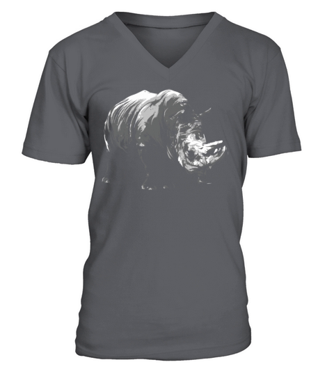 Rhino Save Rhinoceros Protect Wild Animal Wildlife Men's V-Neck T-shirt