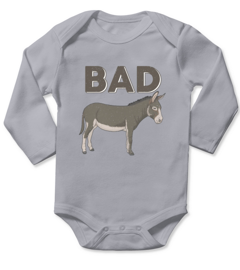 Bad Donkey Long Sleeve Baby One-Piece