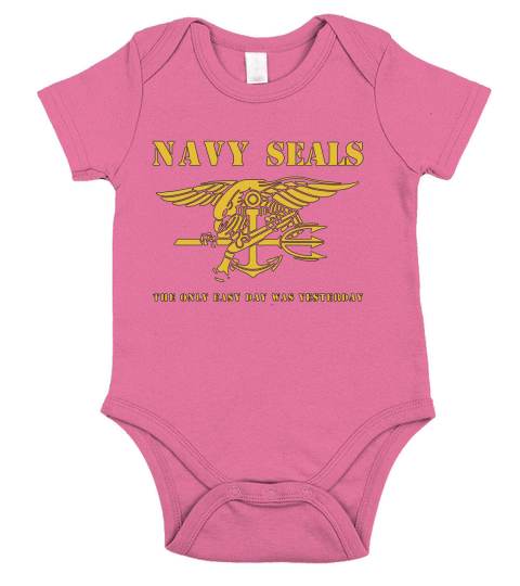 Navy Seals - The Only Easy Day Was Yesterday Short Sleeve Baby One-Piece