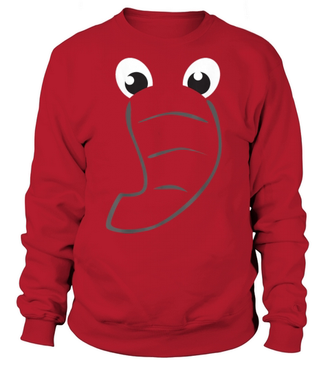 Elephant Face Cute Kids Halloween Costume Animal Women's Sweatshirt
