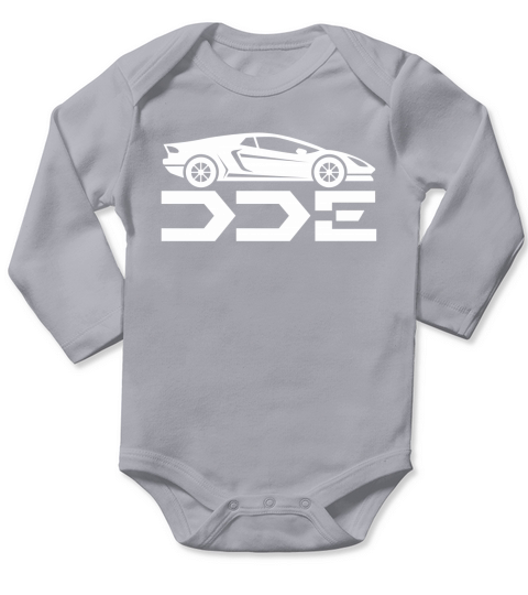 Daily Driven Exotics License Plate - Trucker Cap Long Sleeve Baby One-Piece