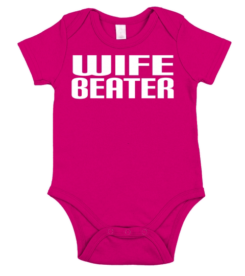 wife beater Short Sleeve Baby One-Piece