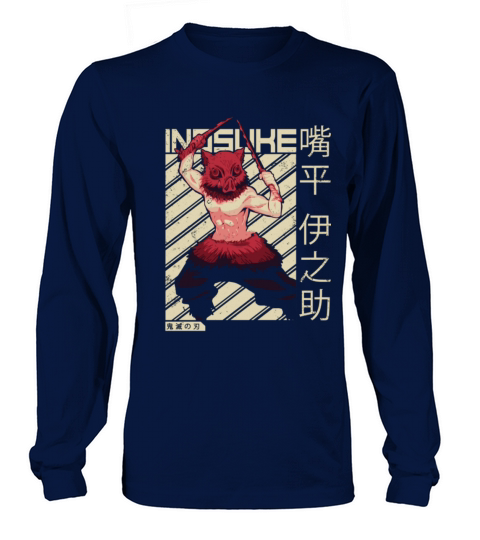 Inosuke Demon Slayer Anime T-Shirt Women's Long Sleeve