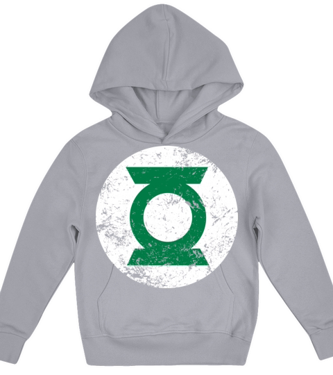 Justice League Green Lantern Logo Vintage Kids Hoodie