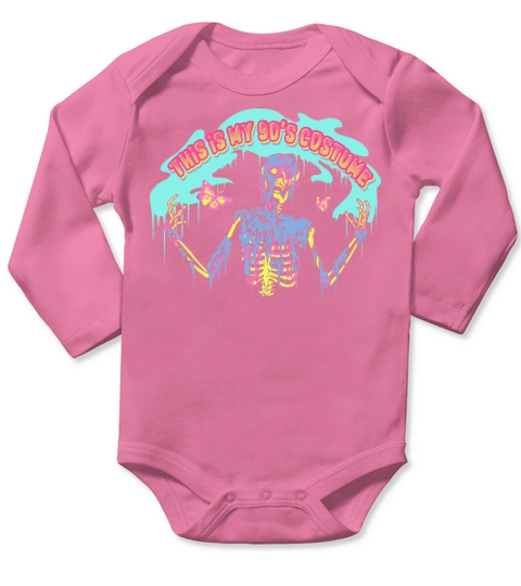 90s Halloween Costume Party Long Sleeve Baby One-Piece