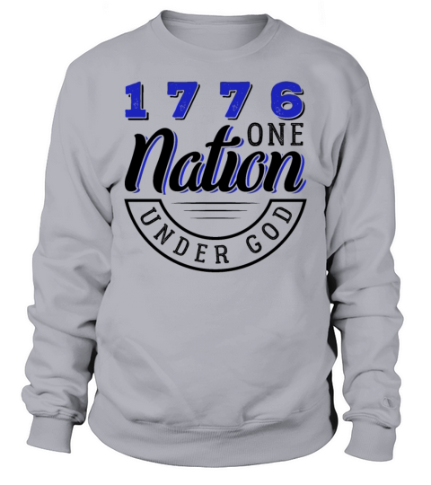 1776 One Nation Under God Gift Men's Sweatshirt