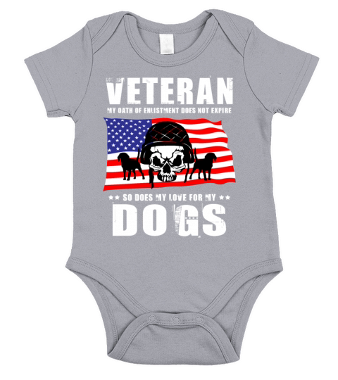 Veterans Day Shirt for Dog Owners Short Sleeve Baby One-Piece