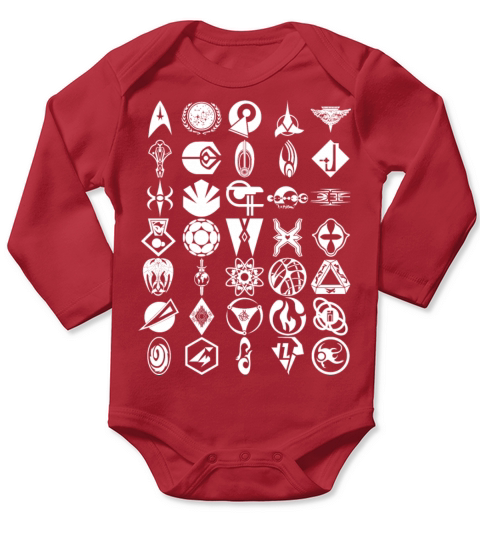Trek Logos Emblems - White Long Sleeve Baby One-Piece