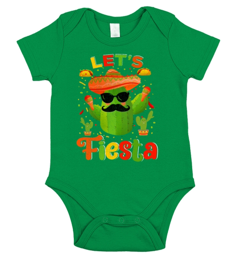 Cinco De Mayo Outfits Lets Fiesta Mexican Food Short Sleeve Baby One-Piece