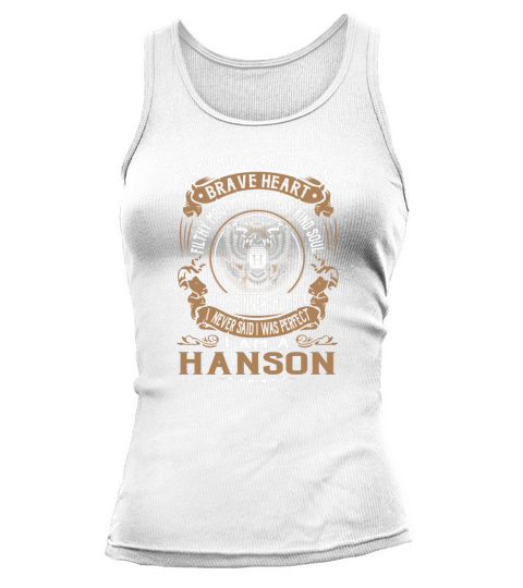 HANSON Last Name, Surname Tshirt Tank top Woman