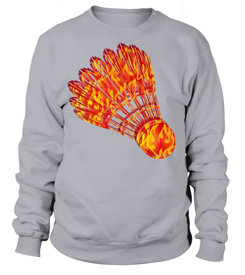 Badminton shuttlecock fire drawing Women's Sweatshirt