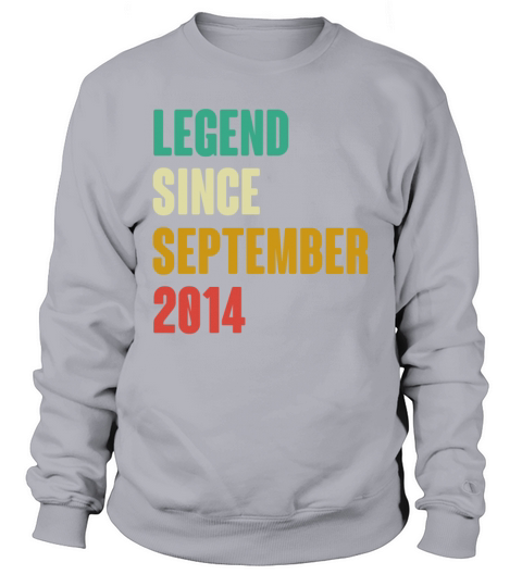September 2014 8th Birthday 8 Years Old Bday Gift Sweatshirt Unisex