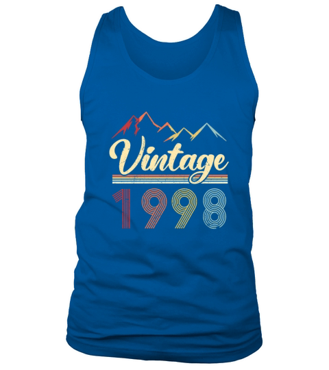 Vintage 1998 23th Birthday Retro 23 Years Old Men's Tank Top
