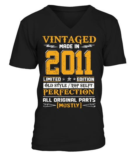Vintaged Made In 2011 Limited Editon Men's V-Neck T-shirt