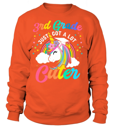 3RD Grade Just Got A Lot Cuter Rainbow Unicorn Women's Sweatshirt