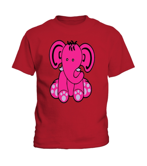 Pink Elephant Kids T-Shirt