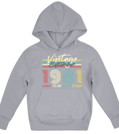 Born September 1981 Vintage Kids Hoodie