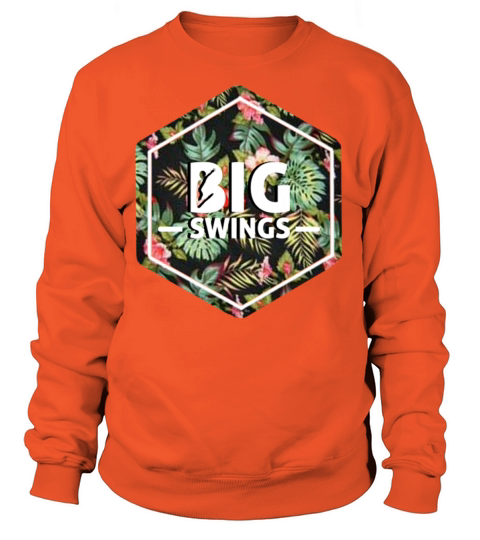 Big Swings Floral Design Women's Sweatshirt