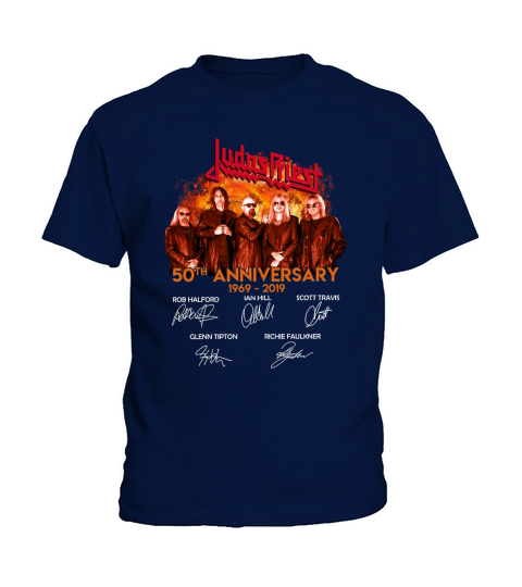 Judas Priest 50th anniversary 1969-2019 signatures shirt Kids T-Shirt