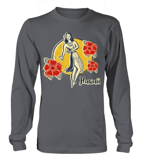 Retro Hula Girl Women's Long Sleeve