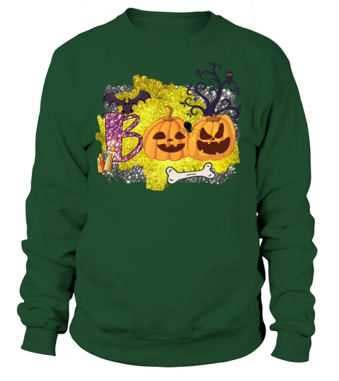 Boo Halloween Pumpkin Skeleton Women's Sweatshirt