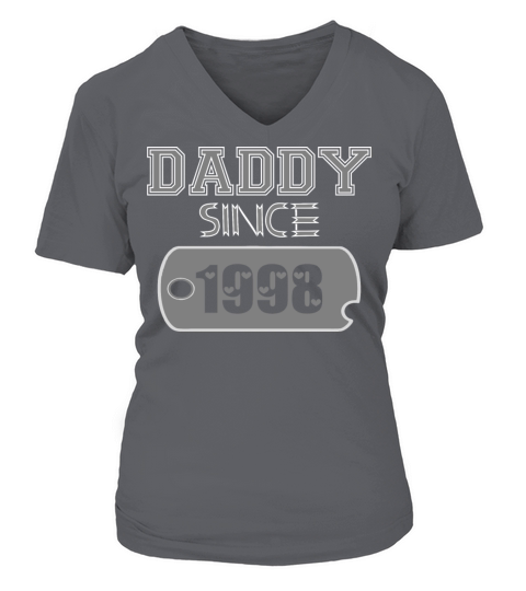 Daddy Since Tag 1998 Happy Fathers Day Women's V-Neck T-shirt