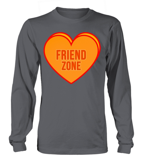 Friend Zone Heart In Single Awareness Men's Long Sleeve