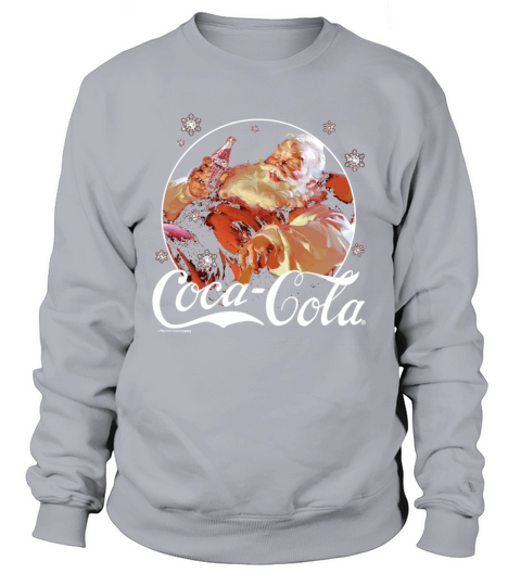 Coca-Cola Vintage Relaxing Santa Christmas Women's Sweatshirt