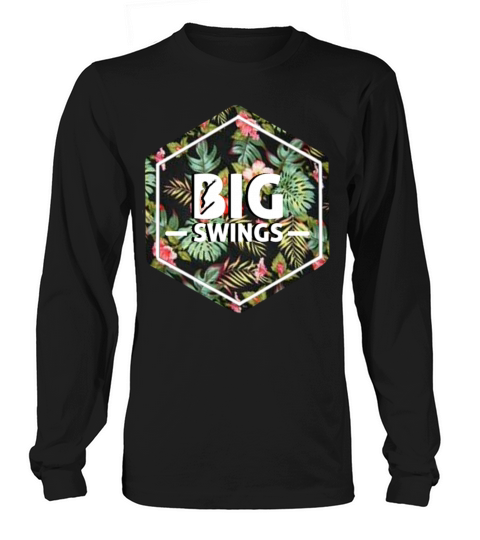 Big Swings Floral Design Women's Long Sleeve