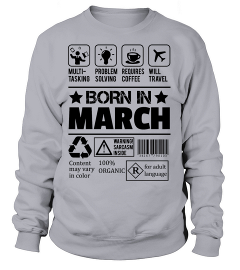 Born In March Women's Sweatshirt
