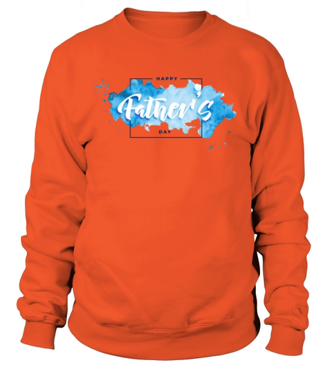 Happy Father s Day On Blue Splash Men's Sweatshirt