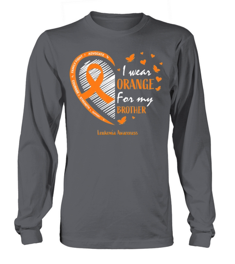 Men Women I Wear Orange For My Brother Leukemia Women's Long Sleeve