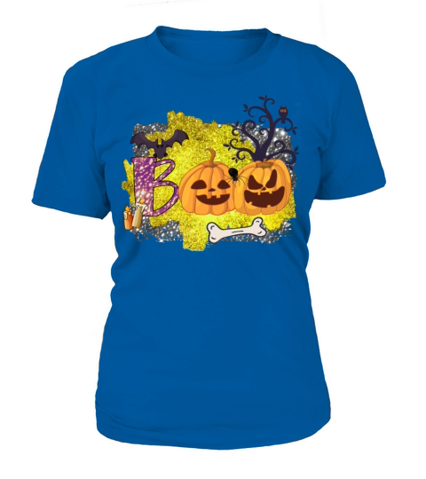 Boo Halloween Pumpkin Skeleton Women's T-Shirt