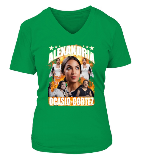Alexandria Ocasio Cortez V-neck T-Shirt Woman