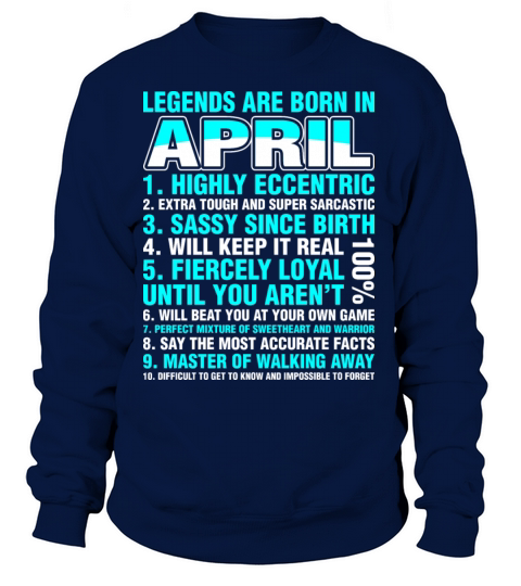 Legends Are Born In April Women's Sweatshirt