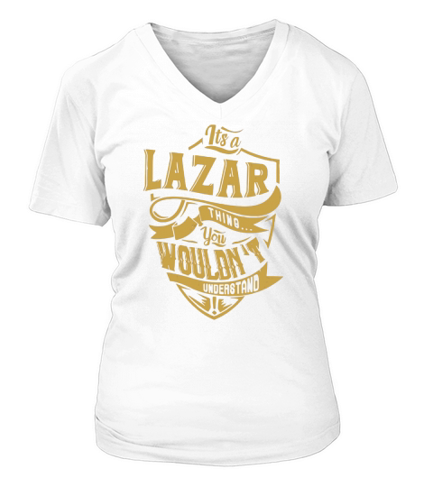 its a LAZAR thing you wouldnt understand V-neck T-Shirt Woman