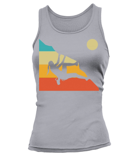 Retro Climbing Bouldering Boulderer Climber Free S Tank top Woman