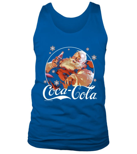 Coca-Cola Vintage Relaxing Santa Christmas Men's Tank Top