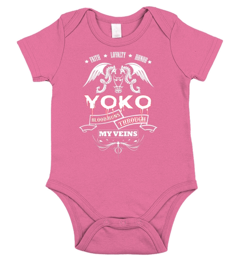 YOKO BLOOD RUNS THROUGH MY VEINS - TSHIRT for YOKO Short Sleeve Baby One-Piece