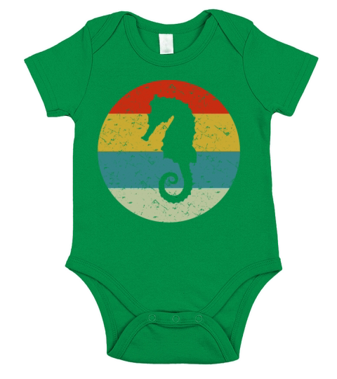 seahorse Short Sleeve Baby One-Piece