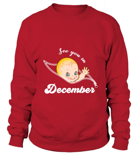 Pregnant Pregnancy Baby Born December Gift Women's Sweatshirt